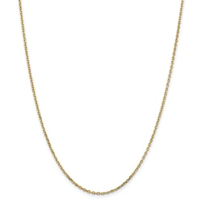 Pre-owned Accessories & Jewelry 14k Yellow Gold 1.80mm Diamond Cut Solid Cable Chain W/ Lobster Clasp 16" - 30"