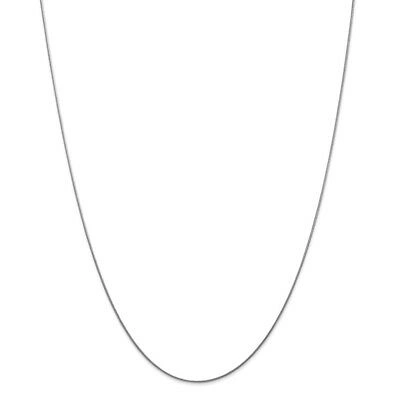 Pre-owned Superdealsforeverything Real 14kt White Gold 16 Inch .8mm Round Snake With Lobster Clasp Chain; 16 Inch