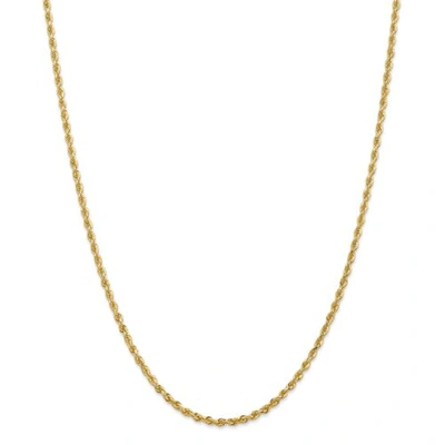 Pre-owned Accessories & Jewelry 14k Yellow Gold 2.75mm Diamond Cut Quadruple Rope Chain Lobster Clasp 16" - 30"