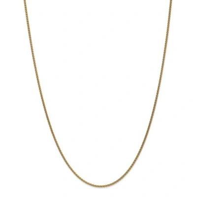 Pre-owned Spiga 14k Yellow Gold 1.65mm Solid Polished  Chain W/ Lobster Clasp 16" - 30"