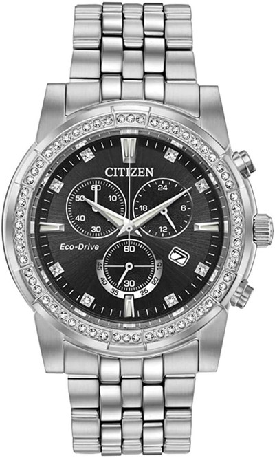 Pre-owned Citizen At2450-58e Eco-drive Corso Chronograph Black Dial Men's Watch $495