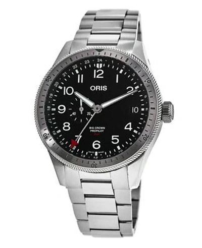 Pre-owned Oris Big Crown Propilot Timer Gmt Men's Watch 01 748 7756 4064-07 8 22 08