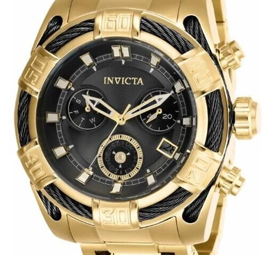 Pre-owned Invicta Bolt Men's Watch - 51mm, Gold, Black