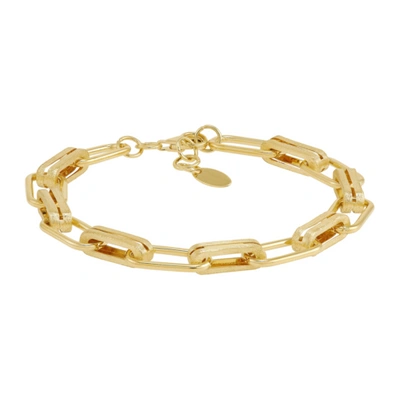 Pre-owned Welry 14k Yellow Gold Oval Chain Link Bracelet, 7.5"