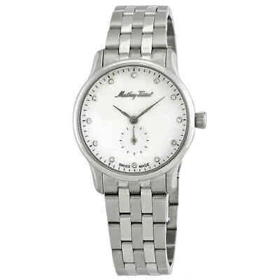 Pre-owned Mathey-tissot Edmond Metal Crystal White Dial Ladies Watch D1886mai