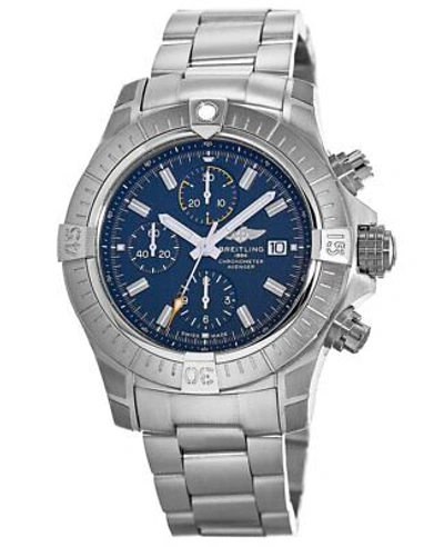 Pre-owned Breitling Avenger Chronograph 45 Automatic Blue Men's Watch A13317101c1a1