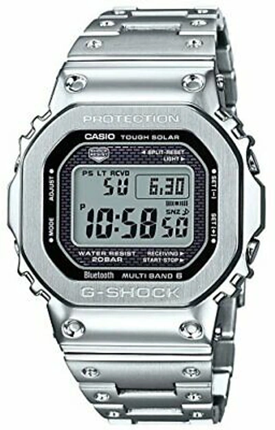 Pre-owned Casio G-shock Gmw-b5000d-1jf Solar Radio Men's Watch Bluetooth In Box