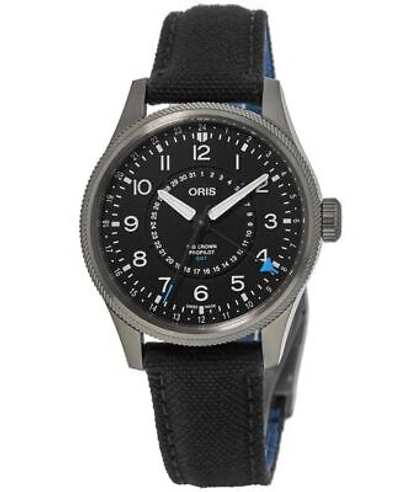 Pre-owned Oris Big Crown Propilot Date Gmt 57th Men's Watch 01 798 7768 4284-set