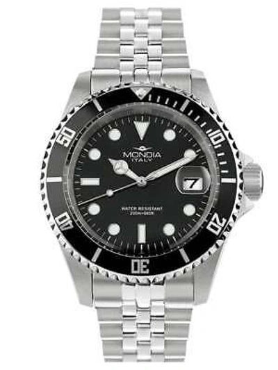 Pre-owned Mondia Mint, In Box  Madison Mens Watch Mi-785-ssbk-bk-gb