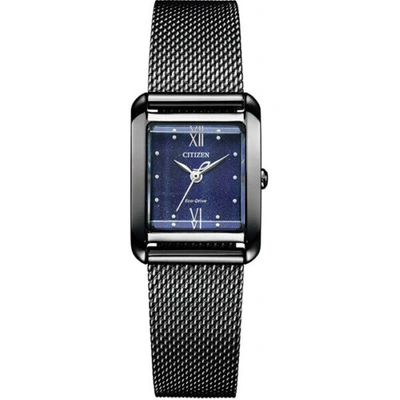 Pre-owned Citizen Ew5597-63l [eco-drive Square Collection With A Spare Band]