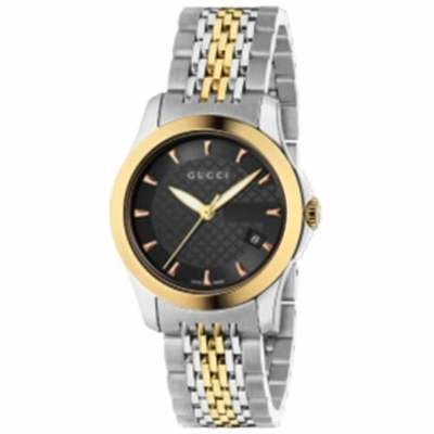 Pre-owned Gucci Ya1265027 Women's G-timeless Black Quartz Watch