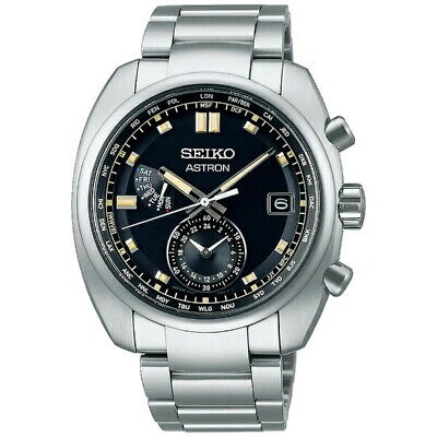 Pre-owned Seiko Astron Sbxy003 Black Silver Titanium Radio Solar Men`s Watch In Box