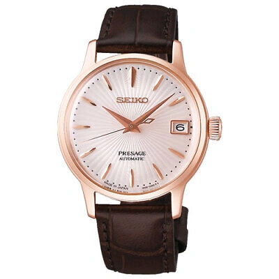 Pre-owned Seiko Presage Srry028 Pale Pink Mechanical Elegant Women`s Watch In Box