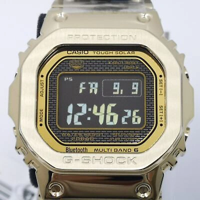 Pre-owned Casio G-shock Gmw-b5000gd-9jf Solar Radio Men's Watch Bluetooth In Box
