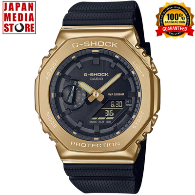 Pre-owned Casio G-shock Gm-2100g-1a9jf Gold Metal Case Series Analog Digital Men Watch