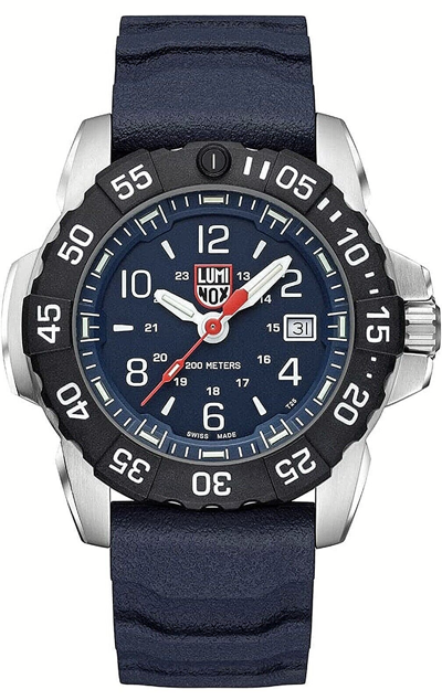 Pre-owned Luminox Factory  Navy Seal Blue Men's Watch Xs.3253.cb. Steel Case Carbonox Bezel