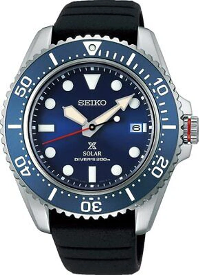 Pre-owned Seiko Prospex Sbdj055 Diver Scuba Solar Men's Watch In Box