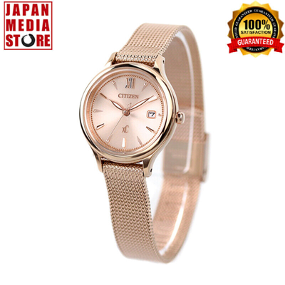 Pre-owned Citizen Xc Mizu Collection Ew2635-54a Full Pink Gold Eco-drive Women Watch Japan