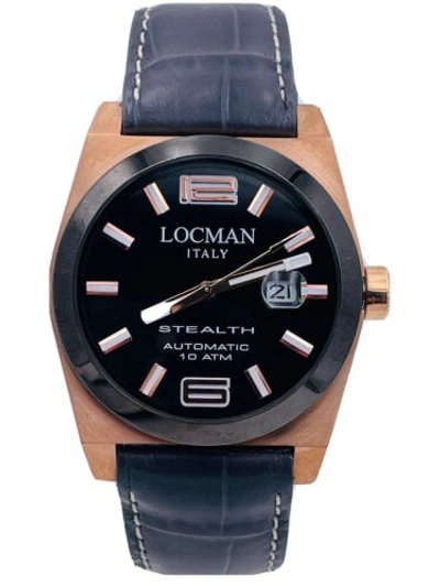 Pre-owned Locman Watch  Stealth Automatic 205kpla/565 1 21/32in Skin On Sale