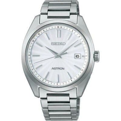 Pre-owned Seiko Astron Sbxy029 Silver Dial Titanium Radio Solar Men`s Watch Made In Japan