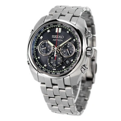 Pre-owned Seiko Astron Sbxy027 Titanium Chronograph Radio Solar Men`s Watch Made In Japan