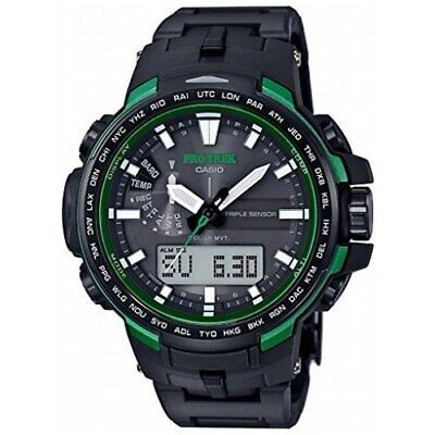 Pre-owned Casio Watch Prw-6100fc-1jf Men's Protrek Radio Solar Black Round From Japan
