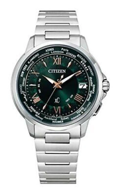 Pre-owned Citizen Watch Xc Eco-drive Radio Clock Basic Collection Cb1020-54w