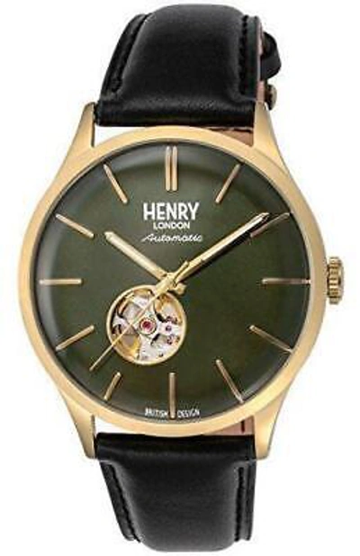 Pre-owned Henry London Watch Chiswick Green Dial Hl42-as-0282 Men