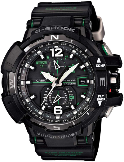 Pre-owned G-shock Brand-new Casio  Gw-a1100-1a3jf Gravity Master Solar Radio Watch "jdm"