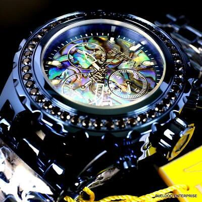 Pre-owned Invicta Reserve Subaqua Specialty 4.14 Ctw Black Spinel Abalone Blue Watch