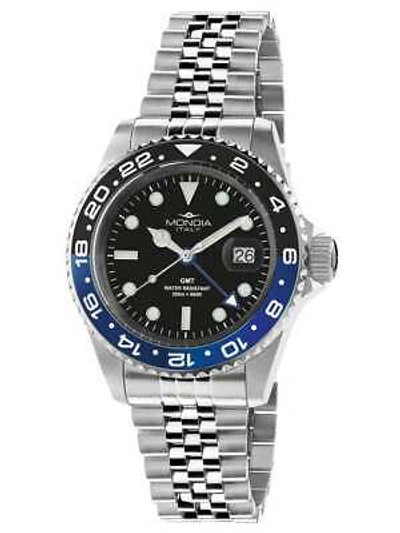 Pre-owned Mondia Mint, In Box  Madison Gmt Mens Watch Mi-799-ssblbk-bk-gb