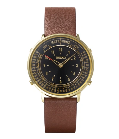 Pre-owned Seiko Metronome Watch Standard Line Color Dark Brown Smw001a From Japan