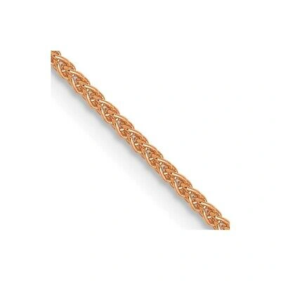 Pre-owned Samajewelers Real 14kt Rose Gold 1.0mm Spiga Chain; 20 Inch; Lobster Clasp In Pink