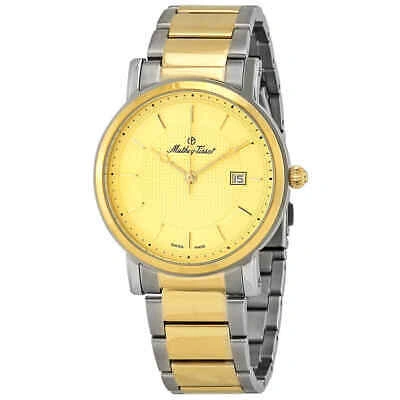 Pre-owned Mathey-tissot City Metal Gold Dial Men's Watch Hb611251mbdi