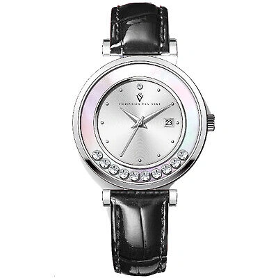 Pre-owned Christian Van Sant Women's Bria Silver Dial Watch - Cv3810