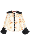 Chopova Lowena Spread-collar Graphic-print Shirt In Multicolor