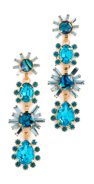 Elizabeth Cole Lila Earrings In Blue