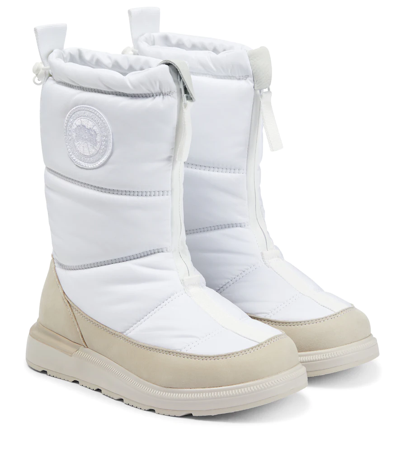 Canada Goose Cypress Fold-down Puffer Boots In White