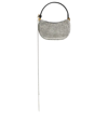 Magda Butrym Micro Vesna Embellished Clutch Bag In Silver