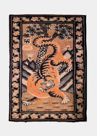 Saved Ny Year Of The Tiger Throw Blanket, 51" X 71"