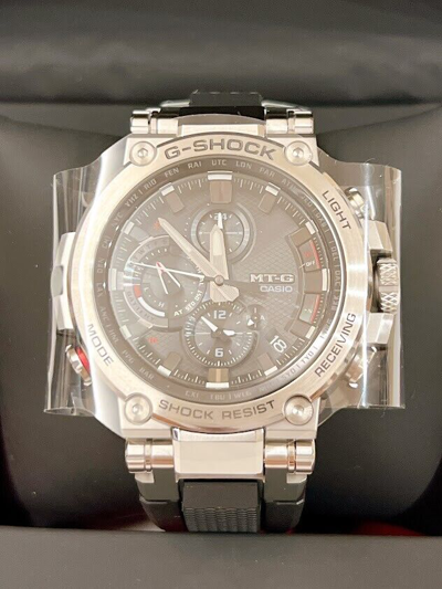 Pre-owned Casio G-shock Mtg-b1000-1ajf Bluetooth Men's Watch Japan Black Silver
