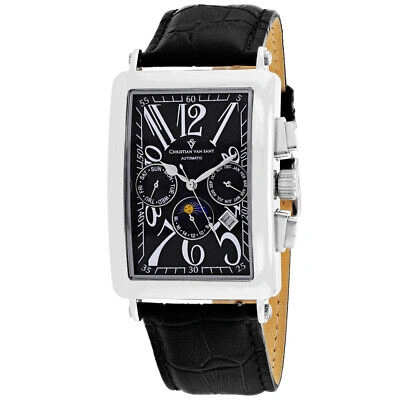 Pre-owned Christian Van Sant Men's Prodigy Black Dial Watch - Cv9130