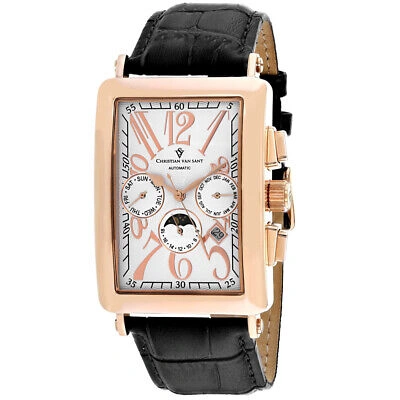 Pre-owned Christian Van Sant Men's Prodigy White Dial Watch - Cv9140