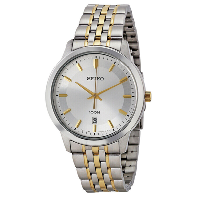 Pre-owned Seiko Bracelet Men's Watch Sur033 Two-tone Stainless Steel Japanese Quartz Wrist