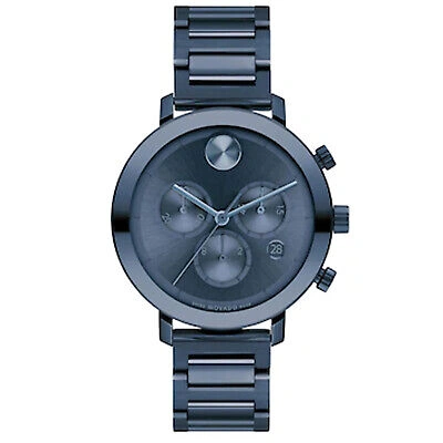 Pre-owned Movado Women's Bold Blue Dial Watch - 3600790