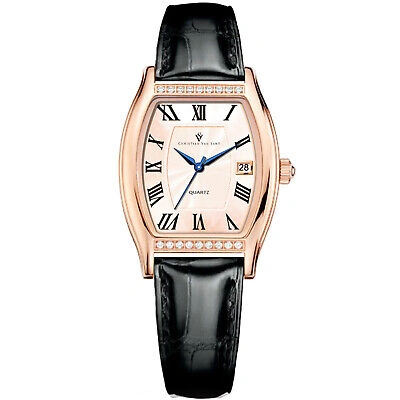 Pre-owned Christian Van Sant Women's Gemma Rose Gold Dial Watch - Cv2445