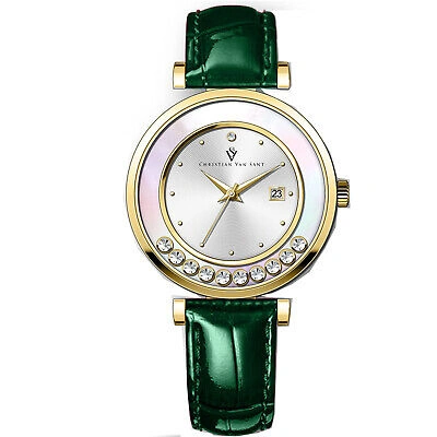 Pre-owned Christian Van Sant Women's Bria Silver Dial Watch - Cv3814