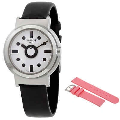 Pre-owned Tissot Heritage Memphis Quartz White Dial Ladies Watch T134.210.17.011.00