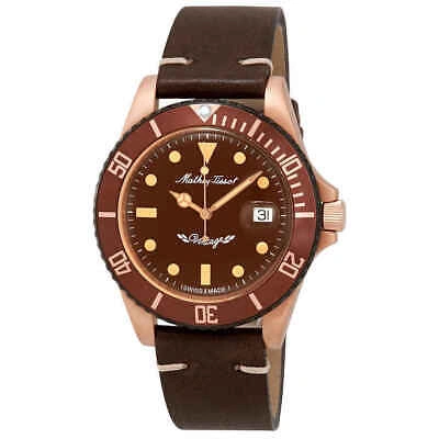 Pre-owned Mathey-tissot Mathey Vintage Bronze Automatic Brown Dial Men's Watch H901bzm