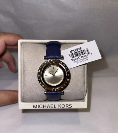 Pre-owned Michael Kors Mk2526 Gold Dial Lady's Watch Genuine And Sealed